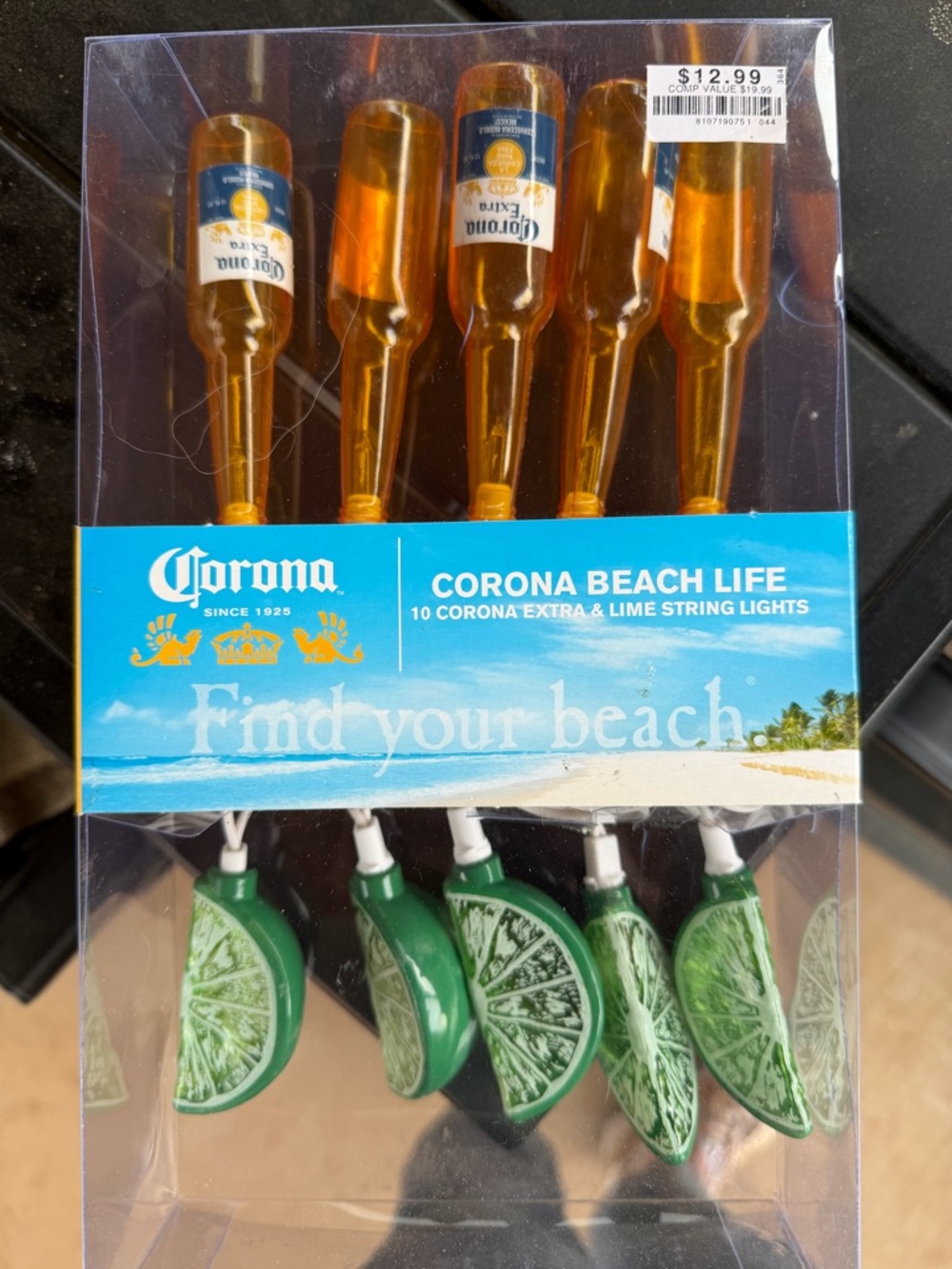 Corona Lime & Amber Bottle String Light Set